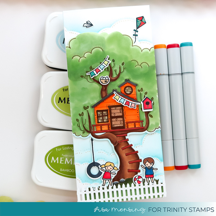 Outdoors Borders and Scene Builders Slimline Die Set