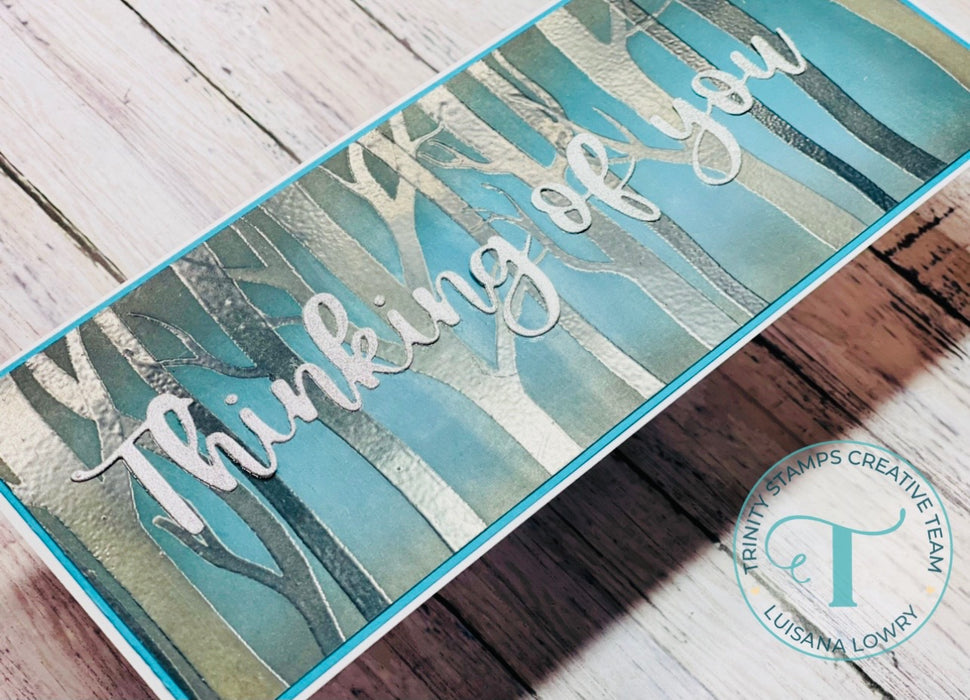 Layered Forest Slimline - 3-Piece Stencil Set