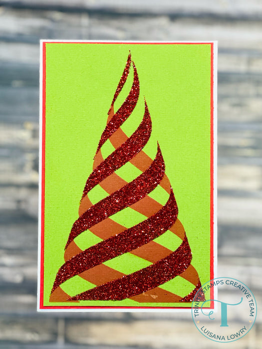 Ribbon Twirl 6x6 Layering Stencil
