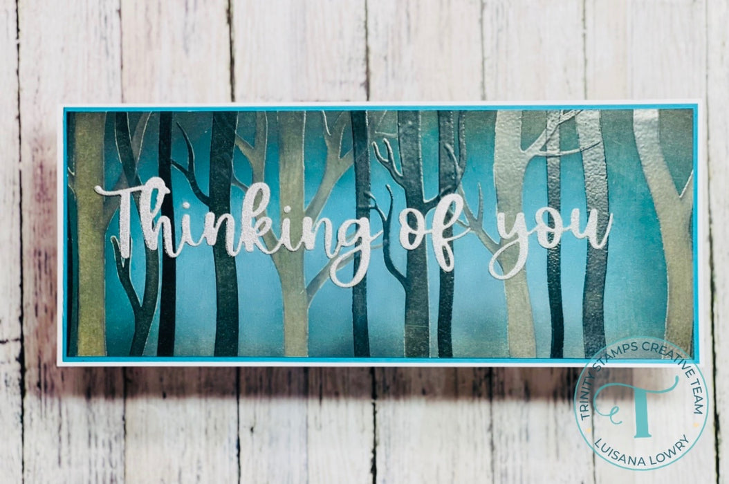 Layered Forest Slimline - 3-Piece Stencil Set