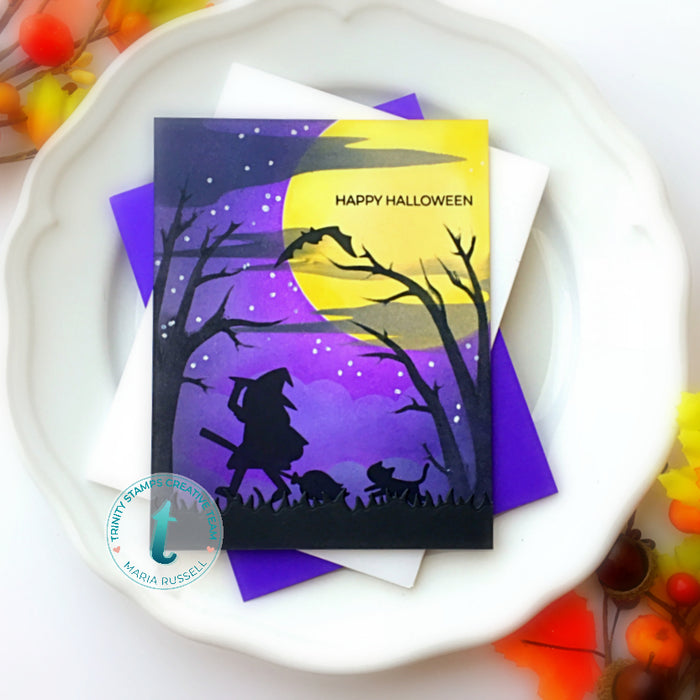 October Night Sky - 6x6" Laser Cut 2-piece Layering Stencil Set