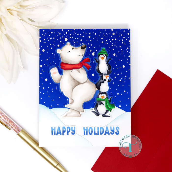 Polar Party 4x4 Stamp Set