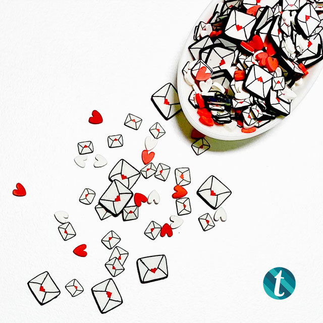 Sending Love Clay Embellishments