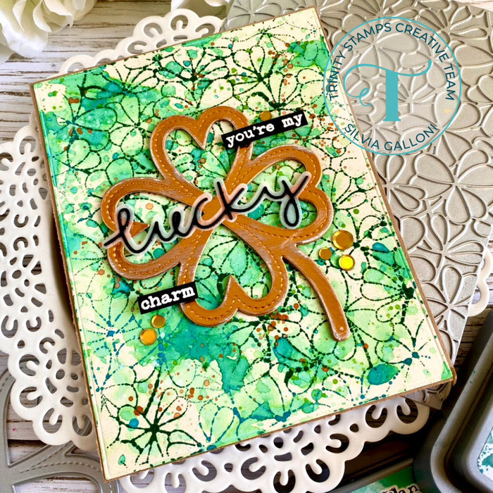 Clover Background Foil Plate