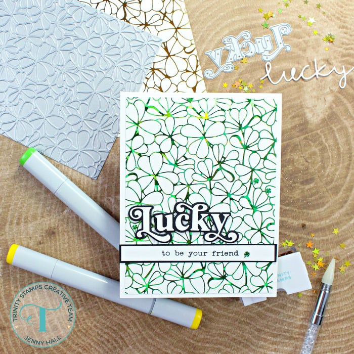 Clover Background Foil Plate