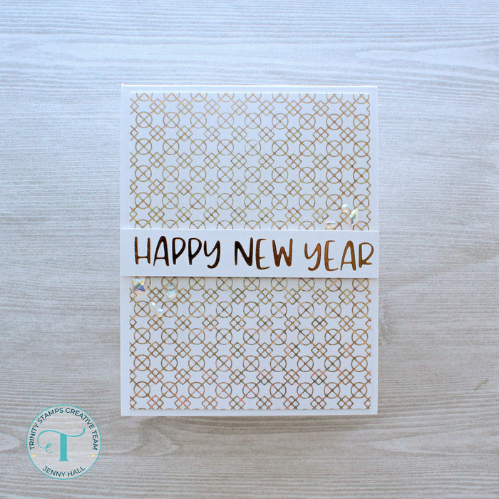 Happy New Year Cut & Foil Die Set