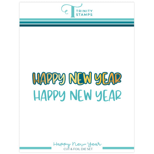 Happy New Year Cut & Foil Die Set