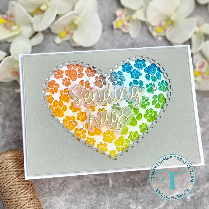 Paper Hugs Heart Die Set