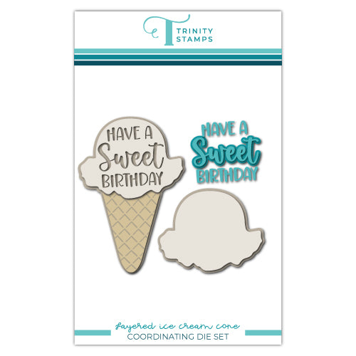 Little Layered Ice Cream Cone Coordinating Die Set