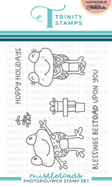 Mistletoads 3x4 Stamp Set