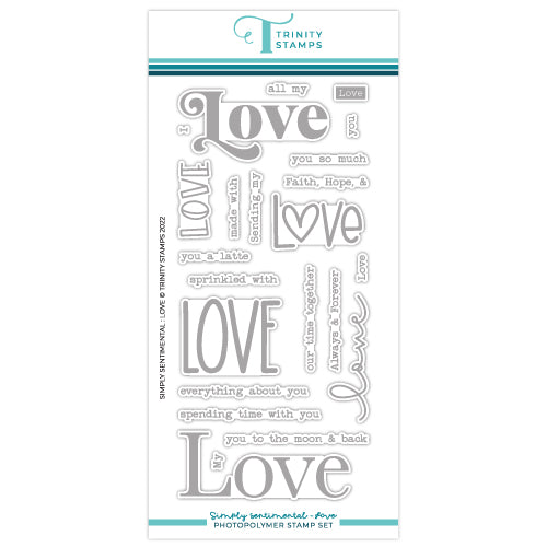 Simply Sentimental - Love 4x8 Stamp Set