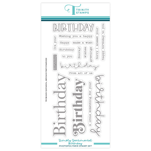 Simply Sentimental - Birthday 4x8 Stamp Set