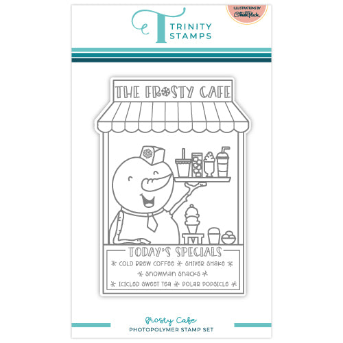 Frosty Cafe 4x6 Stamp