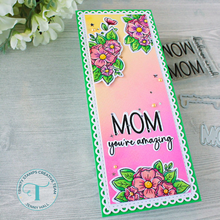 Foiled Floral Corners Cut & Foil Die Set