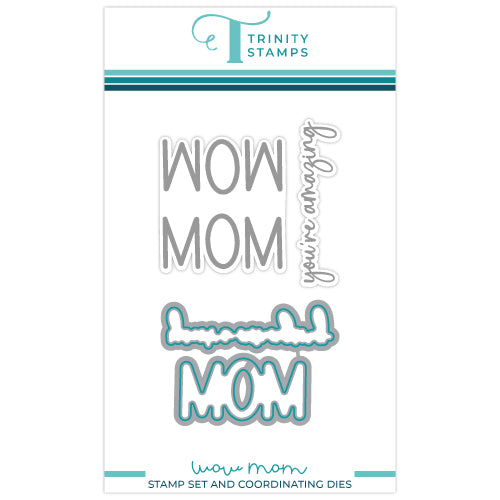 WOW MOM 3x3 Stamp & Coordinating Die Bundle