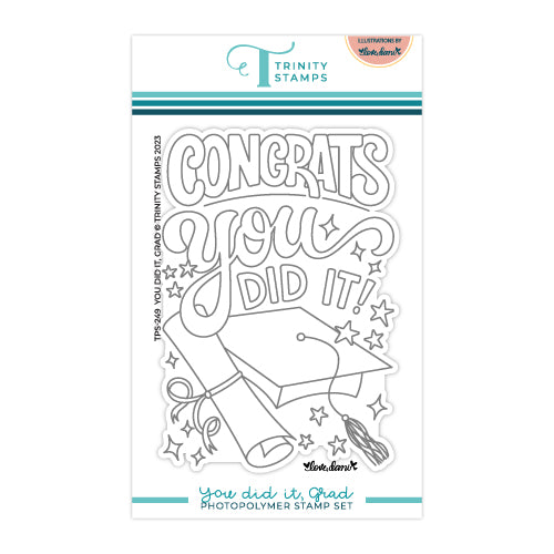 You Did It, Grad 3x4 Stamp Set
