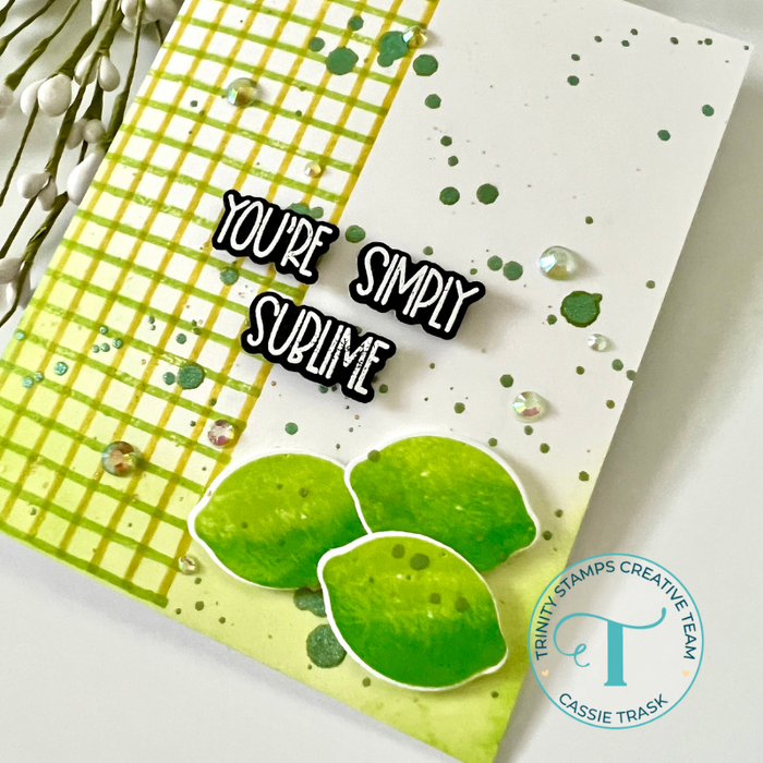 Skinny Stripe Background Stamp