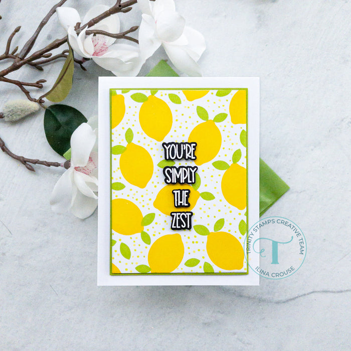 Zest Wishes 3x3 Stamp & Coordinating Die Bundle