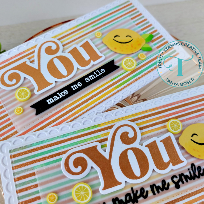 Skinny Stripe Background Stamp