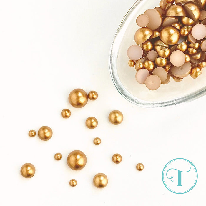 Gold Satin Baubles