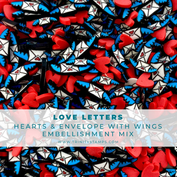 *Last Chance* Love Letters Clay Embellishments
