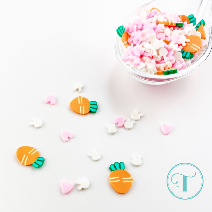 Bunny Love Clay Embellishments