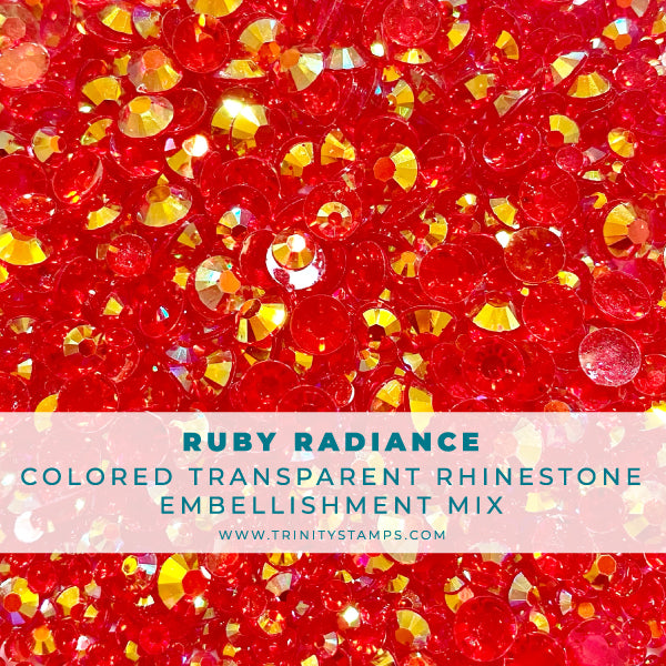 Ruby Radiance Transparent Rhinestones