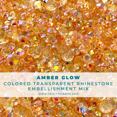 Amber Glow Transparent Rhinestones