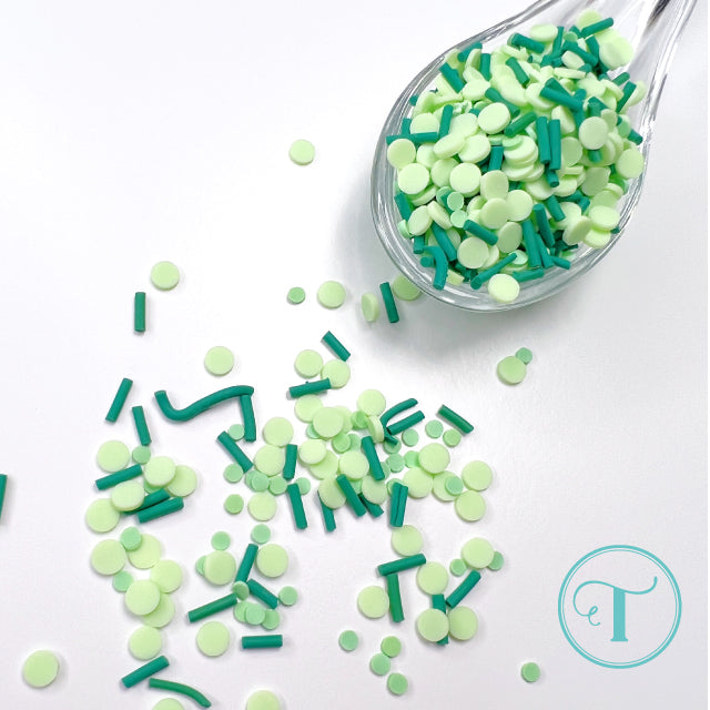 *Last Chance* Green Apple Sprinkles Clay Embellishments