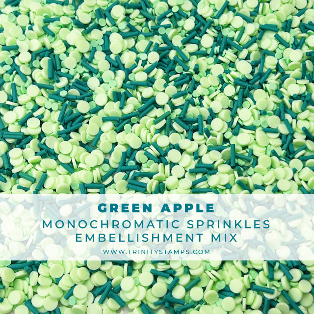 *Last Chance* Green Apple Sprinkles Clay Embellishments
