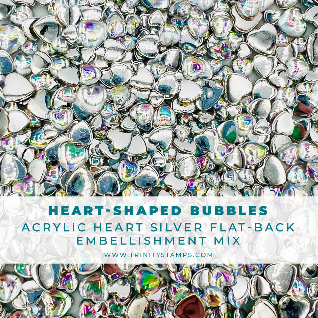 *Last Chance* Heart-Shaped Bubbles Embellishments