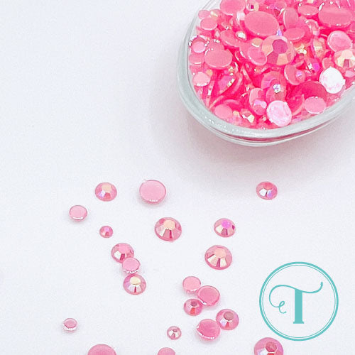 *Last Chance* Semi-Opaque Pink Tiara Rhinestones