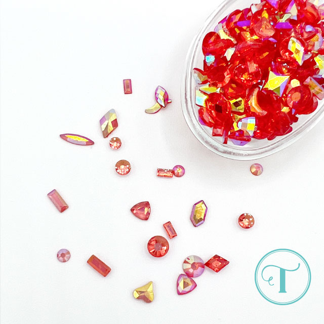 *Last Chance* Scarlet Trinket Rhinestones