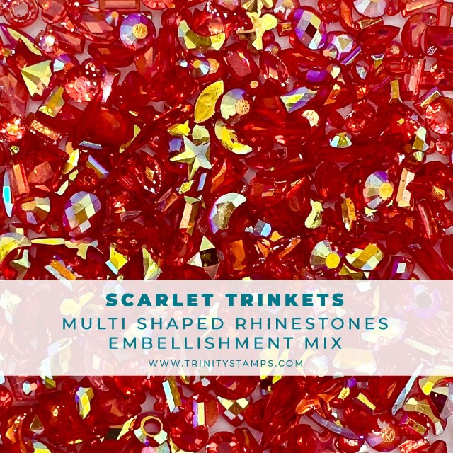 *Last Chance* Scarlet Trinket Rhinestones