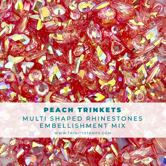 *Last Chance* Peach Trinket Rhinestones