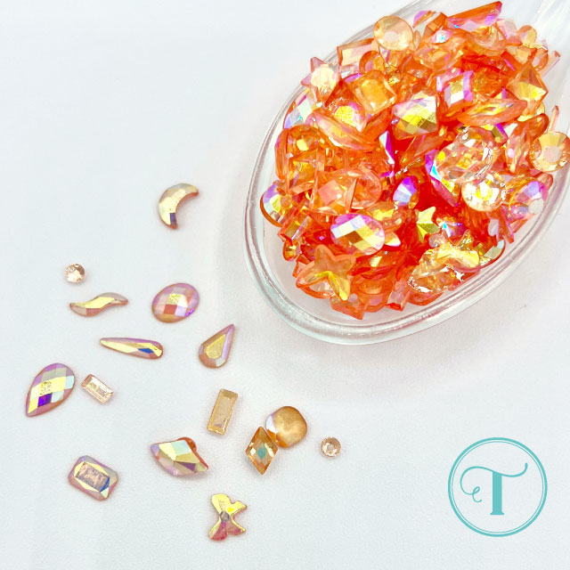 *Last Chance* Tangerine Trinket Rhinestones