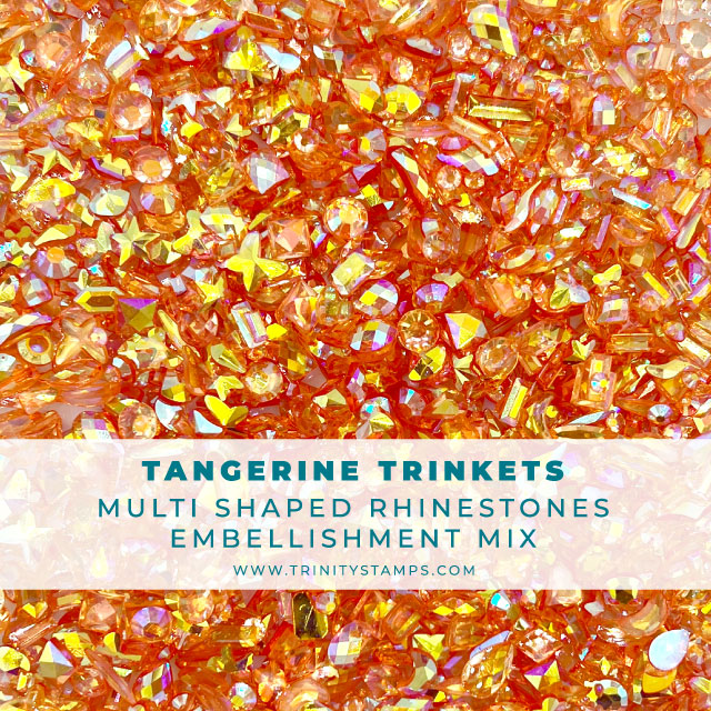*Last Chance* Tangerine Trinket Rhinestones