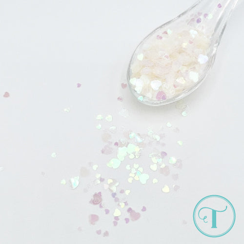 *Last Chance* Bokeh Hearts - Flat Confetti
