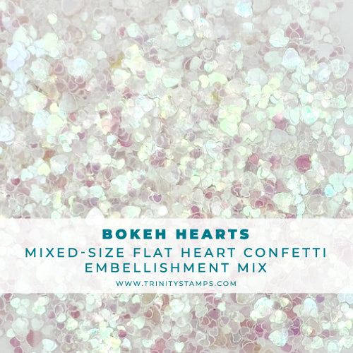 *Last Chance* Bokeh Hearts - Flat Confetti