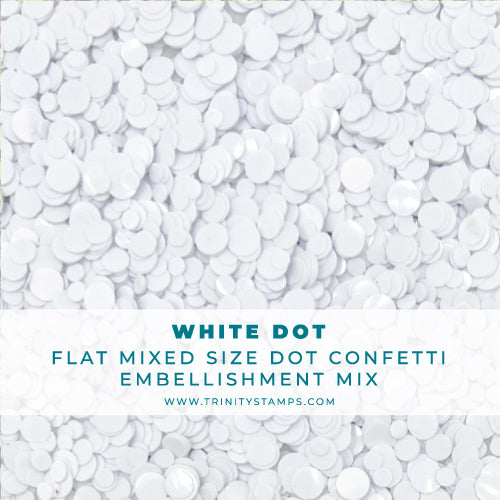 *Last Chance* White Dots Confetti Mix