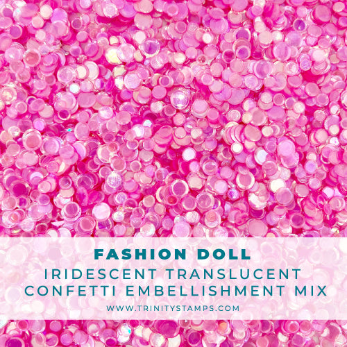 Fashion Doll Iridescent Transparent Confetti Mix