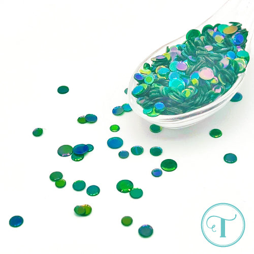 Emerald City Iridescent Transparent Confetti Mix
