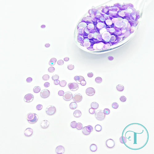 Grape Slush Iridescent Transparent Confetti Mix
