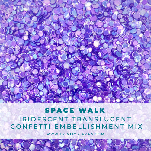 Space Walk Iridescent Transparent Confetti Mix