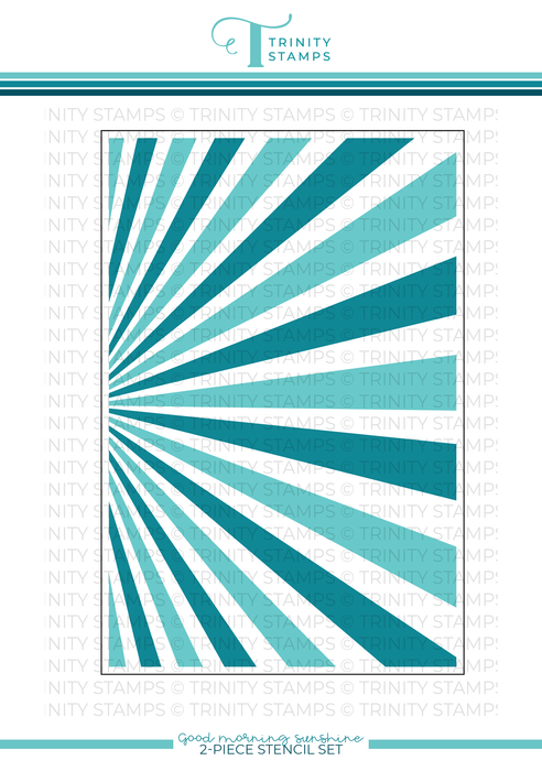 Good Morning Sunshine - 6x9" Laser Cut 2-piece Layering Stencil Set