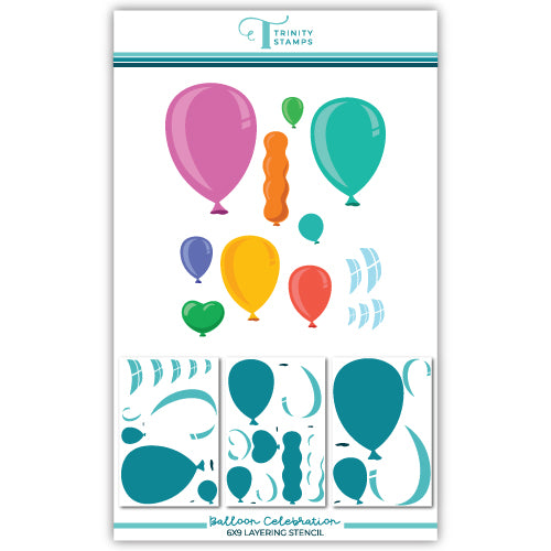 *Last Chance* Balloon Celebration Coordinating Stencil Set