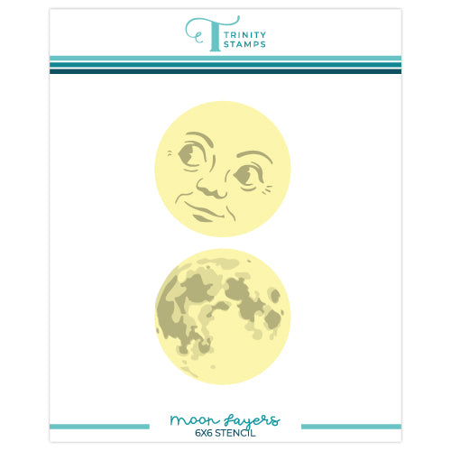 Moon Layers 6x6 Stencil