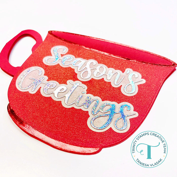 Season's Greetings Script Cut & Foil Die Set