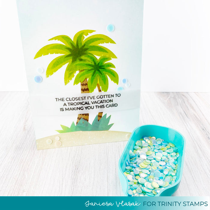 *Last Chance* Layered Palm Tree - 6x6" Laser Cut 2-Piece Layering Stencil Set