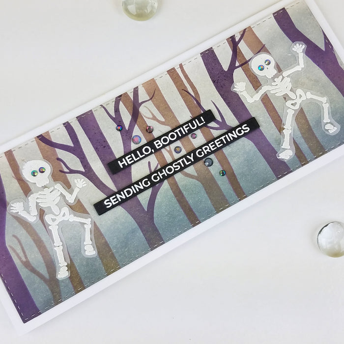 Layered Forest Slimline - 3-Piece Stencil Set